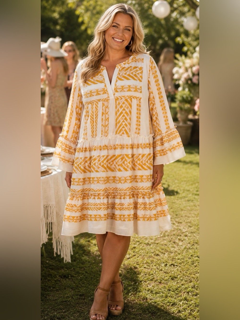 Belle Isle by Torrid Boho Embroidered Peasant Dress Plus 3X 3XL Cottagecore